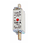 Portfuzibil NH00-100 A cu indicator fuziune frontal