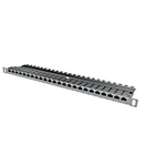 preLink/fixLink Panel 19" 0.5U 24xRJ45, Stainless Steel