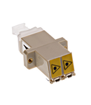 Premium LC-Duplex Coupling MM Polymer case beige