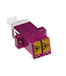 Premium LC-Duplex Coupling MM Polymer case Violett