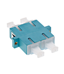 Premium SC-Duplex Coupling MM Polymer case aqua