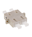 Premium SC-Duplex Coupling MM Polymer case beige