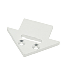 Profile end cap LBE angular with longhole incl. Screws