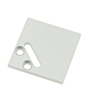 Profile end cap SPL square with longhole incl. screws