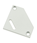 Profile end cap TBE flat with longhole incl. screws