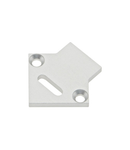 Profile endcap KLE square with cable entry incl. screws