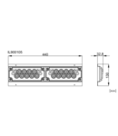 Push through gland plate IP20C, 18x 18-30 mm cable glands