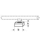 RAL1 Holder for socket S14d, for lamps with 1 socket, grey