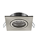 Recessed Spotlight "Tedo Pro" square 50W nickel-matt IP20