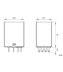 Releu inserabil 14 pini, 4CC, 5A, 24V c.a., S-Relay RS5