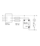 Releu separator de reţea NAK16/3 16A/230V