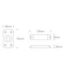 Remote control ptr.dimabilming LED Strips 12/24V DC