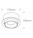 Riko-R COB LED, 700mA, 25W, 4000K, 2200lm, 40°, IP20, alb