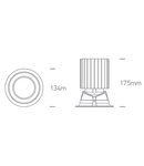 Rita-R COB LED, 230V, 50W, 4000K, 3850lm, 40°, IP20, alb