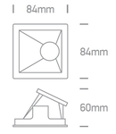 Roki Recessed Spot 10W MR16 GU10 IP20 alb