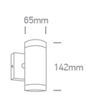 Rolo 1-WL, 2x35W, MR16, GU10, 100-240V, IP54, rustbrown