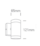 Rolo 1-WL, 35W, MR16, GU10, 100-240V, IP54, alb