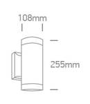 Rolo-WL2, E27 PAR30, 2x75W, IP54, clar, alb