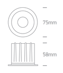 Sadr LED 12W, 960lm, 3000K, 230V, IP20, 45°, alb