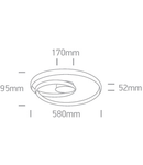 Sava M 30W 1500lm 3000K Ra80 230V IP20 alb