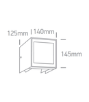 Schaula LED 11W, 700lm, 3000K, 230V, IP54,antracit