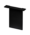 SEALZA END CAP recessed BLACK-anodised