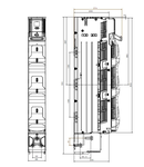 Separator cu fuzibile vertical 3 poli, NH 1, 250A jos, M12