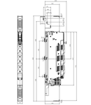 Separator cu fuzibile vertical NH00 160A, sus, M8, plat