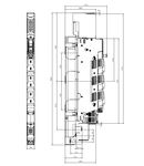 Separator cu fuzibile vertical NH00, 160A jos, M8, înalt