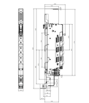 Separator cu fuzibile vertical NH00, 160A jos, M8, plat