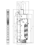 Separator cu fuzibile vertical NH00, 160A sus, M8, înalt