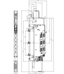 Separator cu fuzibile vertical NH00, 160A sus, M8, înalt