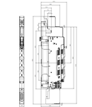 Separator cu fuzibile vertical NH00, 160A sus, M8, înalt