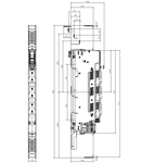 Separator cu fuzibile vertical NH00, 160A sus, M8, plat