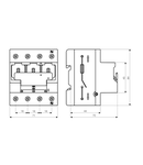 Separator de sarcină pt. portfuz. D0+10x38 TYTAN-T 3p+N, 63A