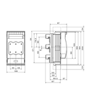 Separator de sarcină, mărime 00,160A, 3P, cleme ramă 70mmp