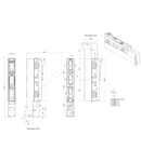 Separator măr. 00, 3poli, 160A, sistem de 100mm, cleme ramă