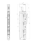 Separator măr. 00/3poli, direct pe sist 185, M8,160A,+monit.