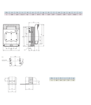 Separator mărime 1, 250 A, 3 poli, M10, pt. contrapanou