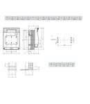 Separator mărime 3, 630 A, 3 poli, M12, pt. contrapanou