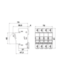 Separator modular pentru portfuzibile 10x38 3p+N 32A