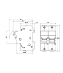 Separator modular pentru portfuzibile 14x51 2p 50A