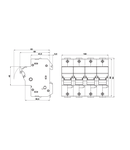 Separator modular pentru portfuzibile 14x51 3p+N 50A