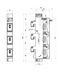 Separator pentru D02, TYTAN R, 3 poli, 50A complet