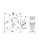 Separator pt. siguranta ultrarapida 14x51 EasySwitch 1p 50A