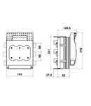 Separator pt.sigurante NH1 250A pe sistem bare 60mm