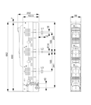 Separator vert.pt. fuz.NH, sistem 185, măr.3 cleme V direct