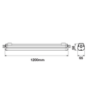 Series G 36W 2880lm 4500K 220-240V IP65 120° 1200mm