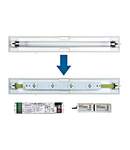 Set 4x1W ERT LED banda inloc. + LPU 1h-8h + Akku 9,6V/ 2,0Ah