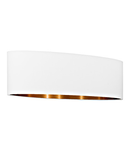 Shade for Pendant luminaire "Pasteri Pro" 2x60W white/copper